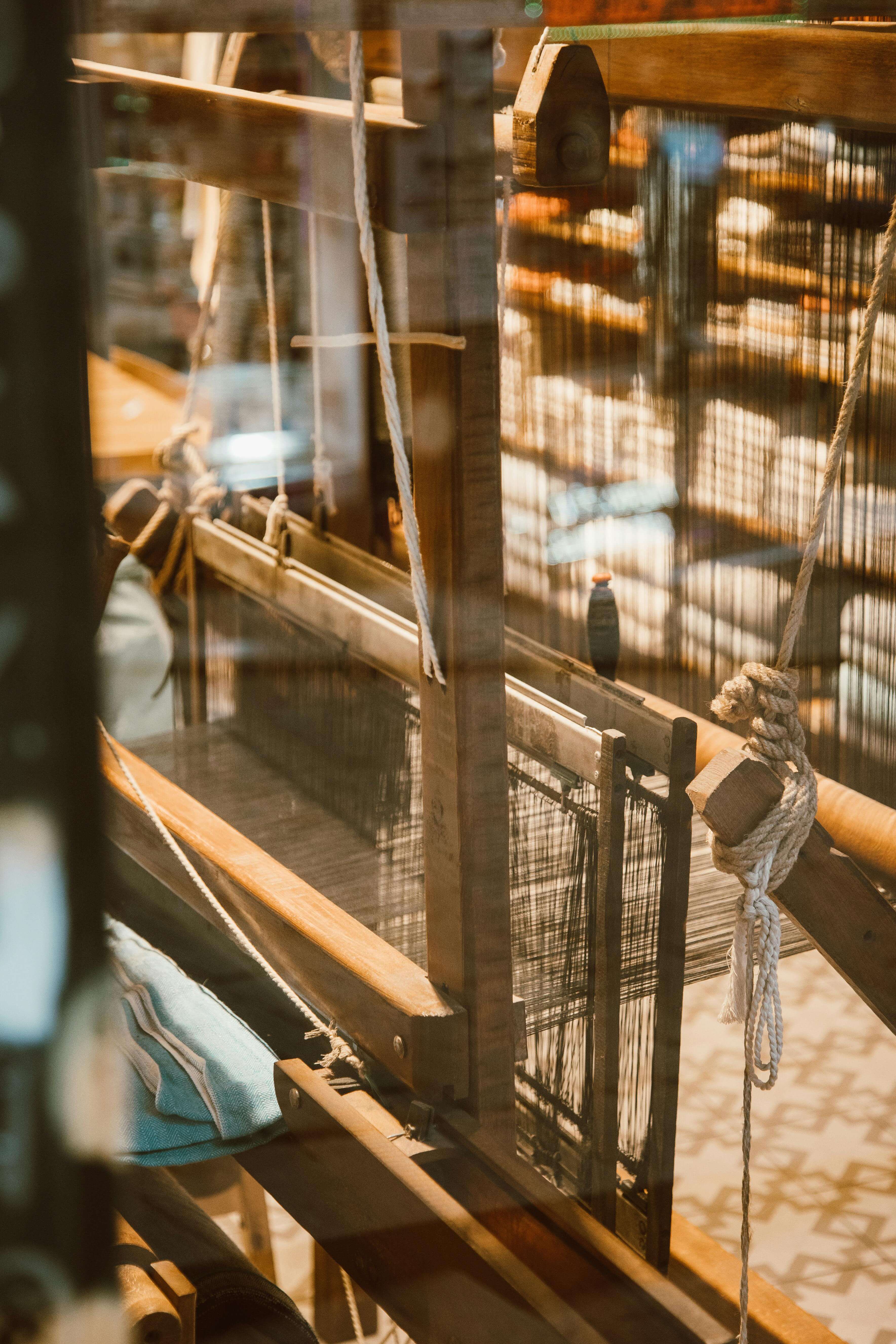 Moroccan loom where Moroccan rugs are made