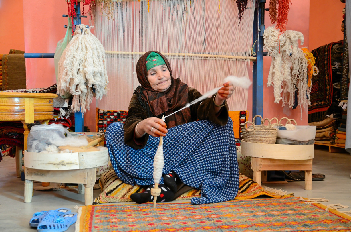The Process of Making Moroccan Rugs