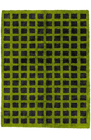 Green Check Rug