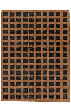 Brown Crooked Rug 2318