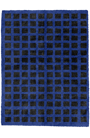 Blue Woven-Net Rug