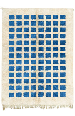 Blue Checkered Rug