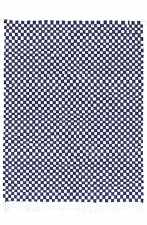 Blue Checkered Rug