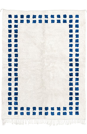 Blue Mini Checkered Rug