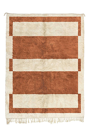 Brown Contemporary Geometric rug
