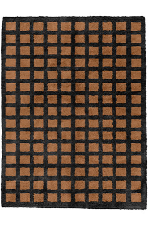 Brown Tic-tac-toe Rug