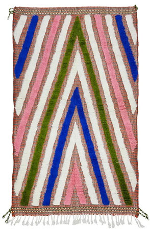 Colorful Textured Geometric Rug 2688