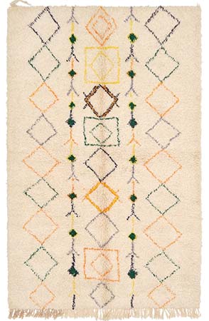 Colroful Imperfect Moroccan Rug 3045