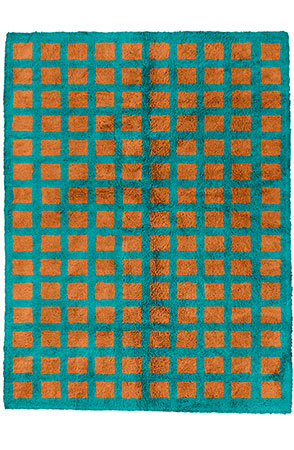 Copper Brown Cast-net Rug 2448