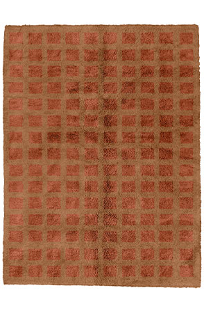 Copper Brown Crooked Rug