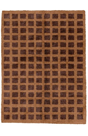 Dark Brown Crooked Rug