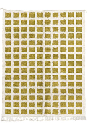 Golden Checkerboard Rug