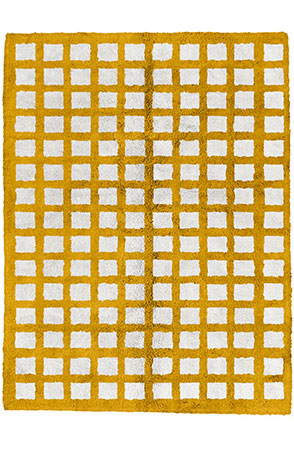 Golden Chequerboard Rug