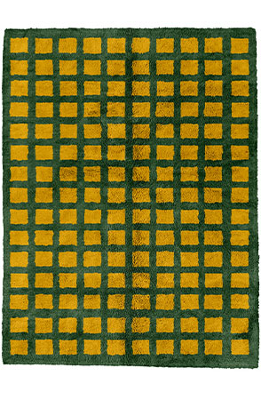 Golden Criss Cross Rug 2342