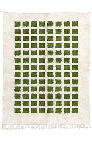 Green Checkbox Rug