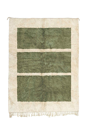 Green Geometric Rug 3118