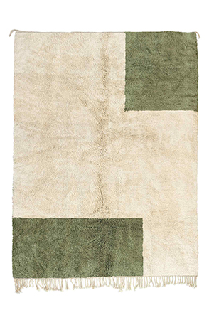 Green Minimalist Area Rug