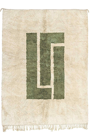 Green Symbolic Area Rug 3147