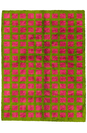 Hot Pink Check Rug