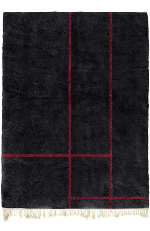 Crimson Clean Lines Modern Rug 3765