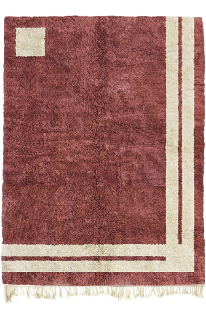 Red Monochrome Rug