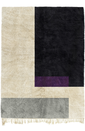Black Modernist Rug