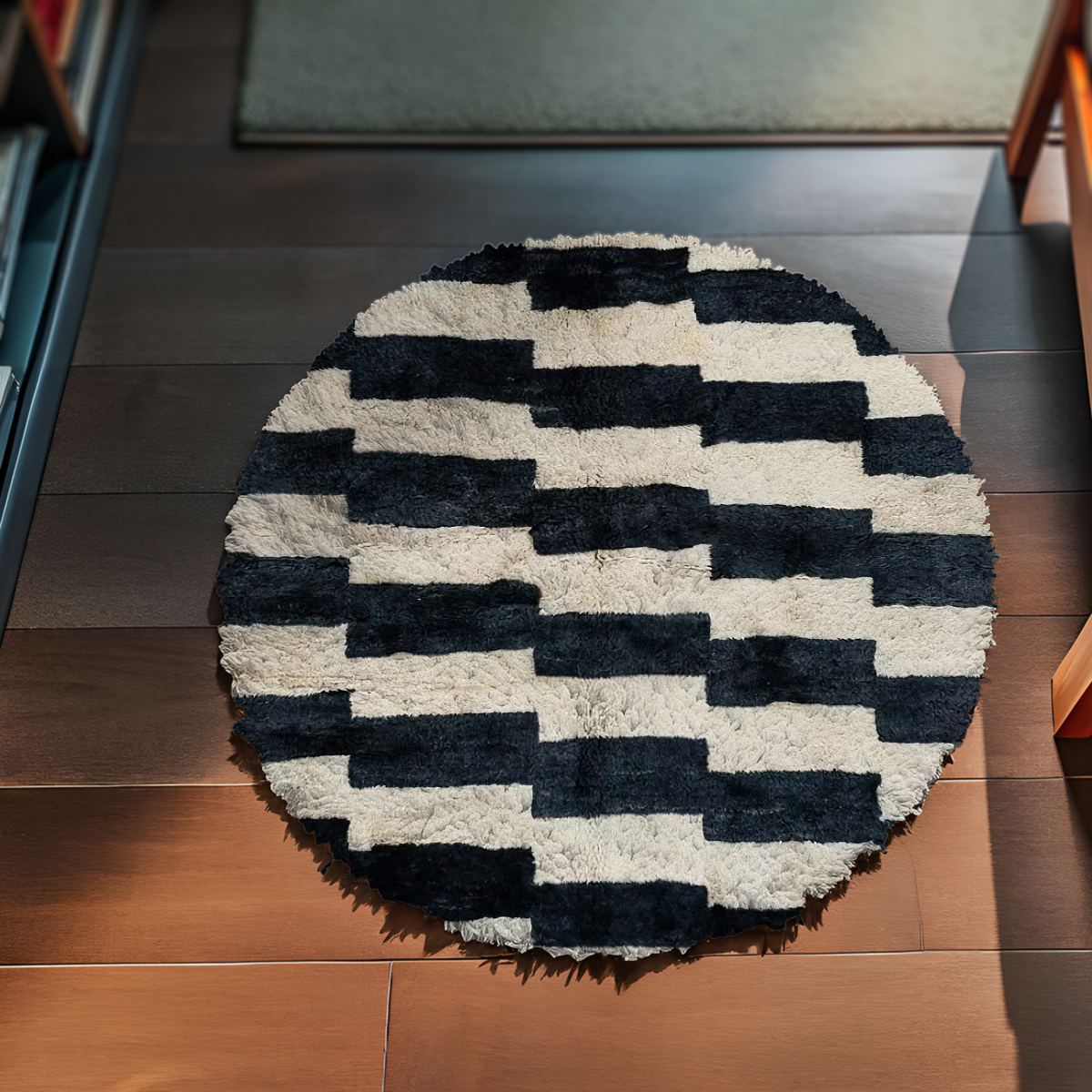 Handmade Natural Round Rug