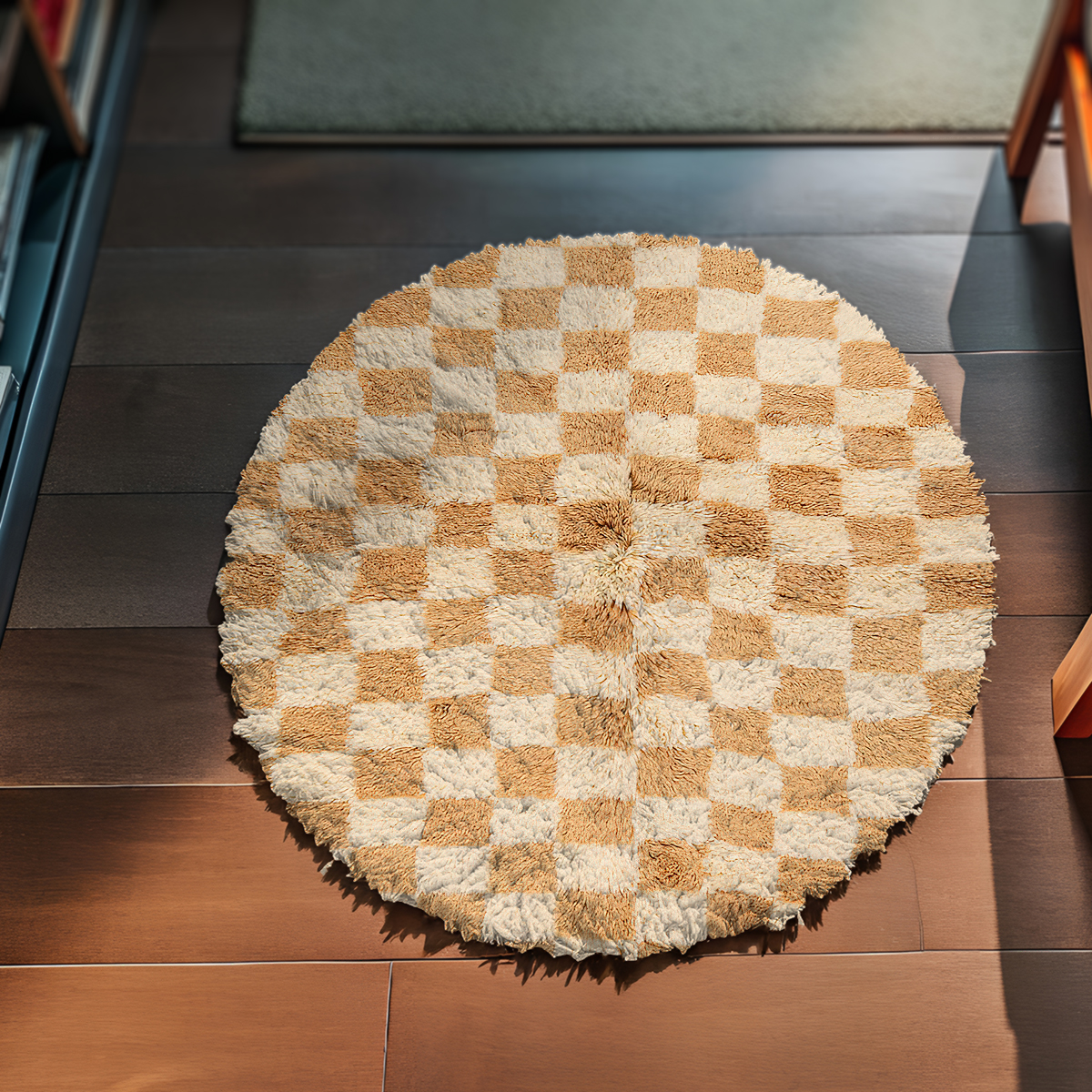 Peach Pie Round Area Rug 5181