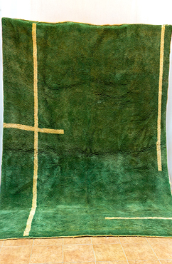 Green Moroccan rug 5214