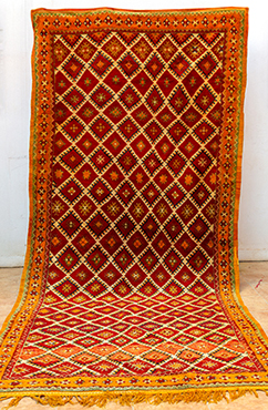 Vintage Red Moroccan Rug 5222