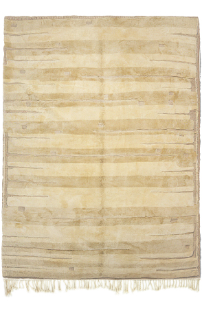 Beige Striped Rug 5445
