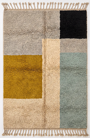 Abstract Moroccan Wool Rug