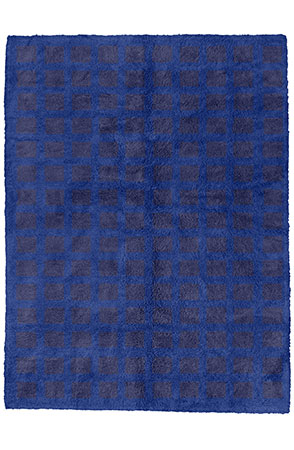 Navy Blue Woven-Net Rug 2253
