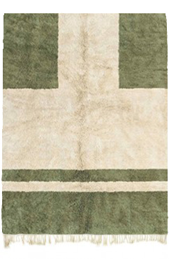 Perfectly Green Geometric Rug 2818
