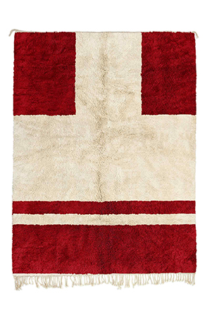 Perfectly Red Geometric Rug 2820