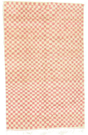 Pink Checkered Rug