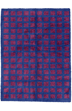 Purple Woven-Net Rug 2245