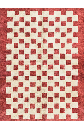 Red Checkered Rug