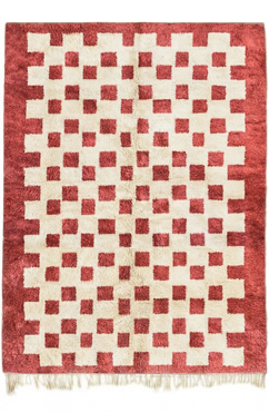 Red Checkered Rug