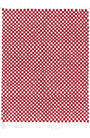 Red Checkered Rug