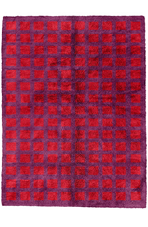 Red Checkers Rug 2387