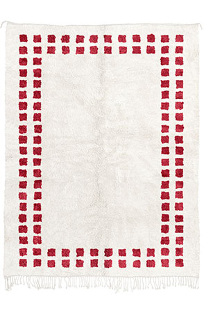 Red Mini Checkered Rug