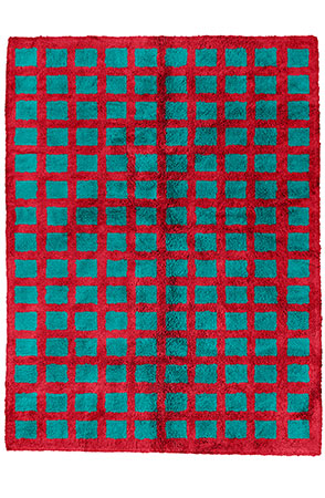 Turquoise Intersected Rug