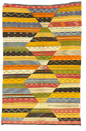 Vintage Colorful Kilim 1815