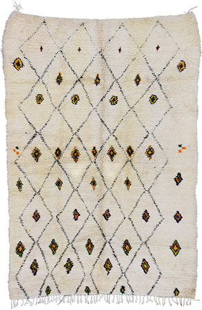Vintage Ivory Rug 1144