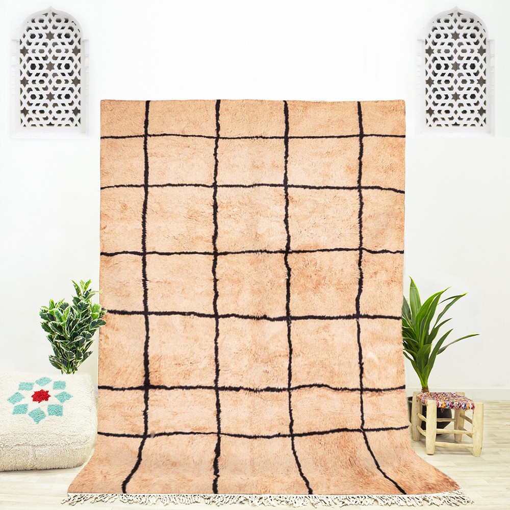 Beige Checkered Rugs for sale - Aslal 4760