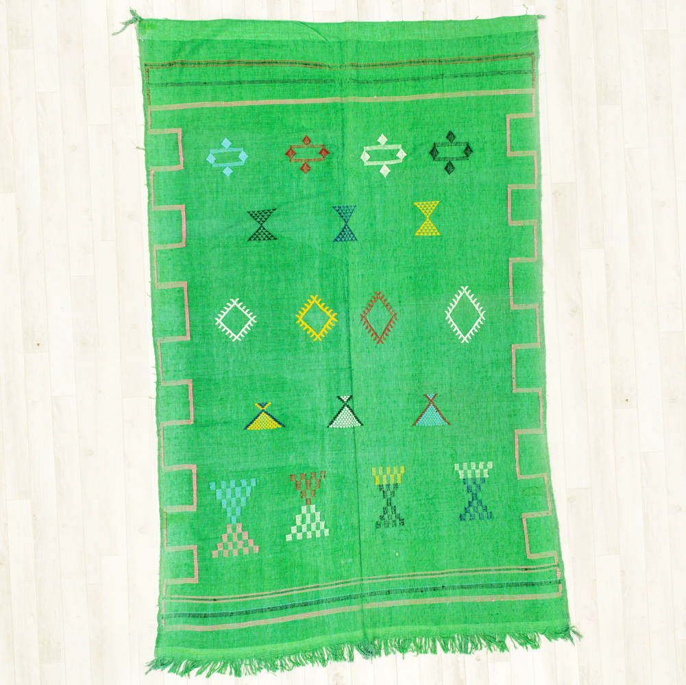 Vintage Green Rug 1325 The best Moroccan carpets