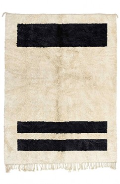 Black and White Abacus Area Rug 3155