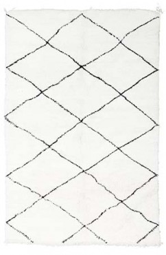 Black and White Beni Ourain Rug 2864