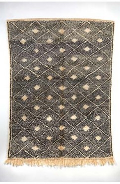 Black and White Lozenges Rug 2955